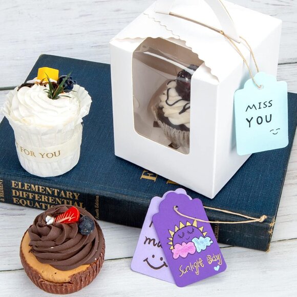 100 PCS Gift Tags with String Attached, 1.7x2.8 inch Colored Gift Tags for Prese - Picture 5 of 8